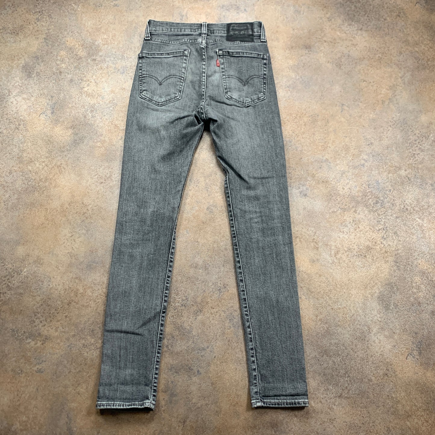 LEVI'S 519 Jeans W28 L31 Mens Skinny Fit Grey