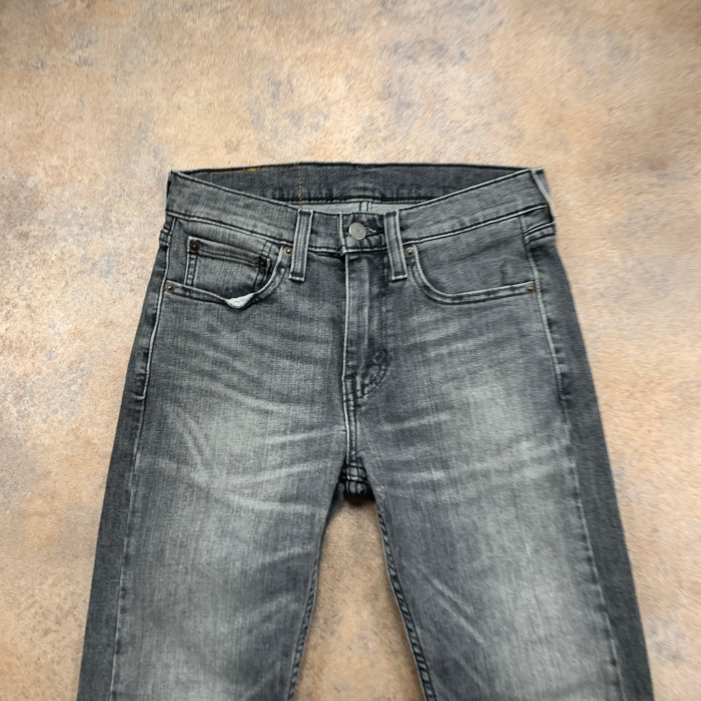 LEVI'S 519 Jeans W28 L29 Mens Skinny Fit Grey