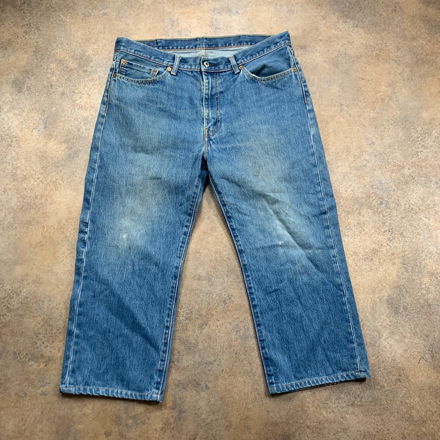 LEVI'S 751 Jeans W38 L24 Mens Regular Fit Straight Blue