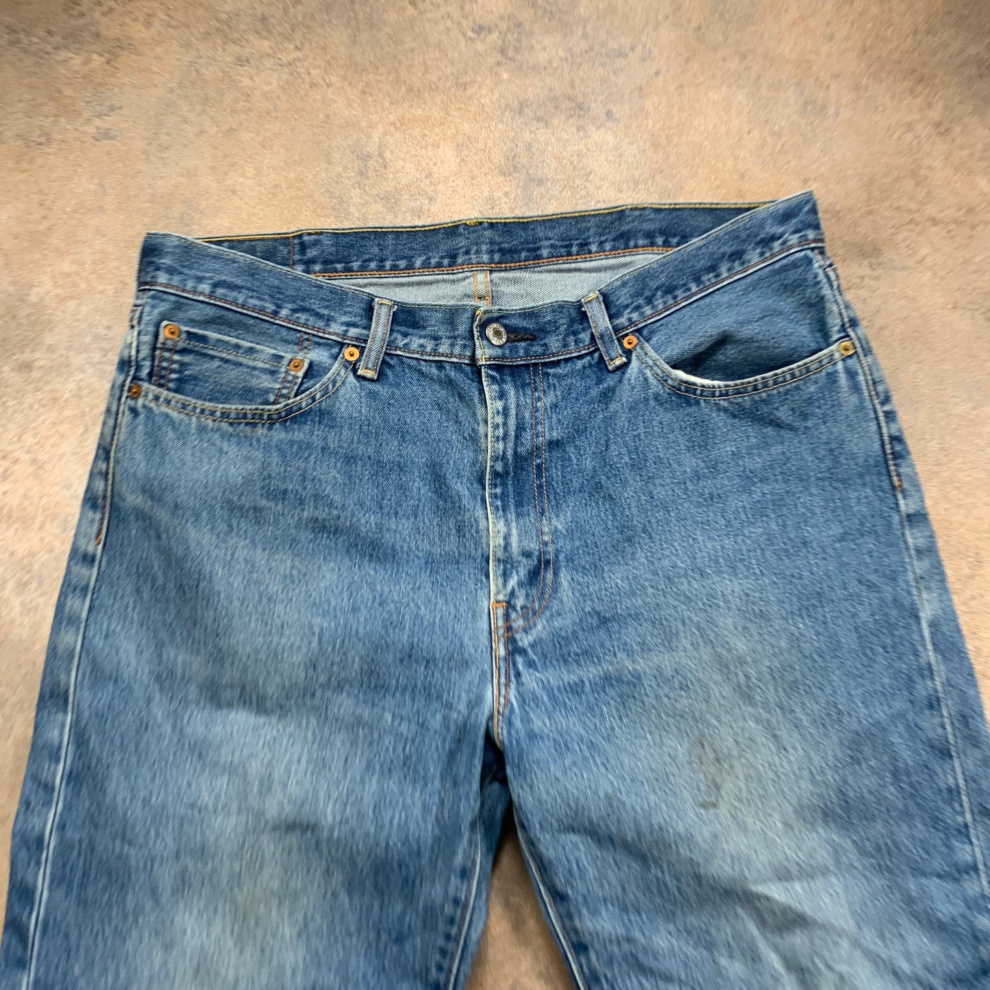 LEVI'S 751 Jeans W38 L24 Mens Regular Fit Straight Blue