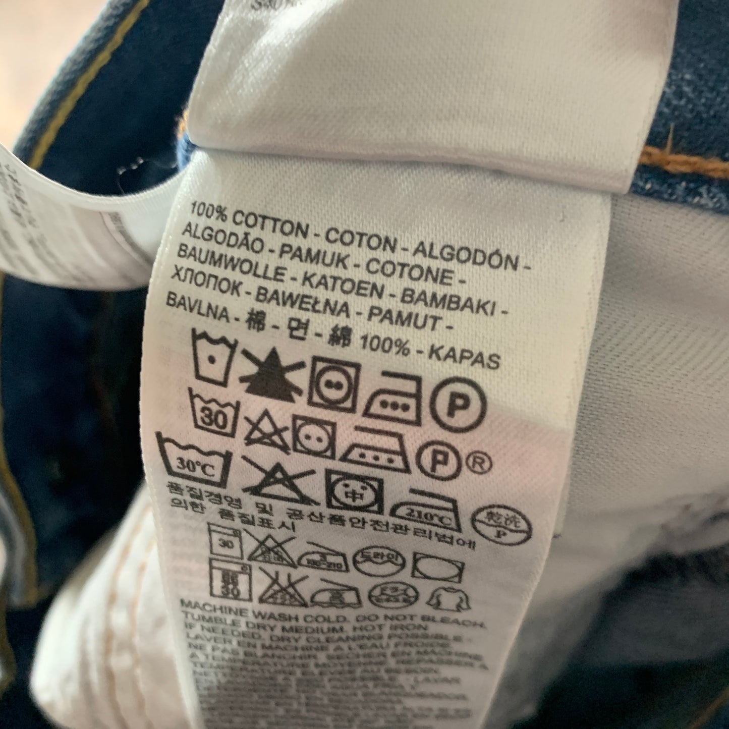 LEVI'S 751 Jeans W38 L24 Mens Regular Fit Straight Blue