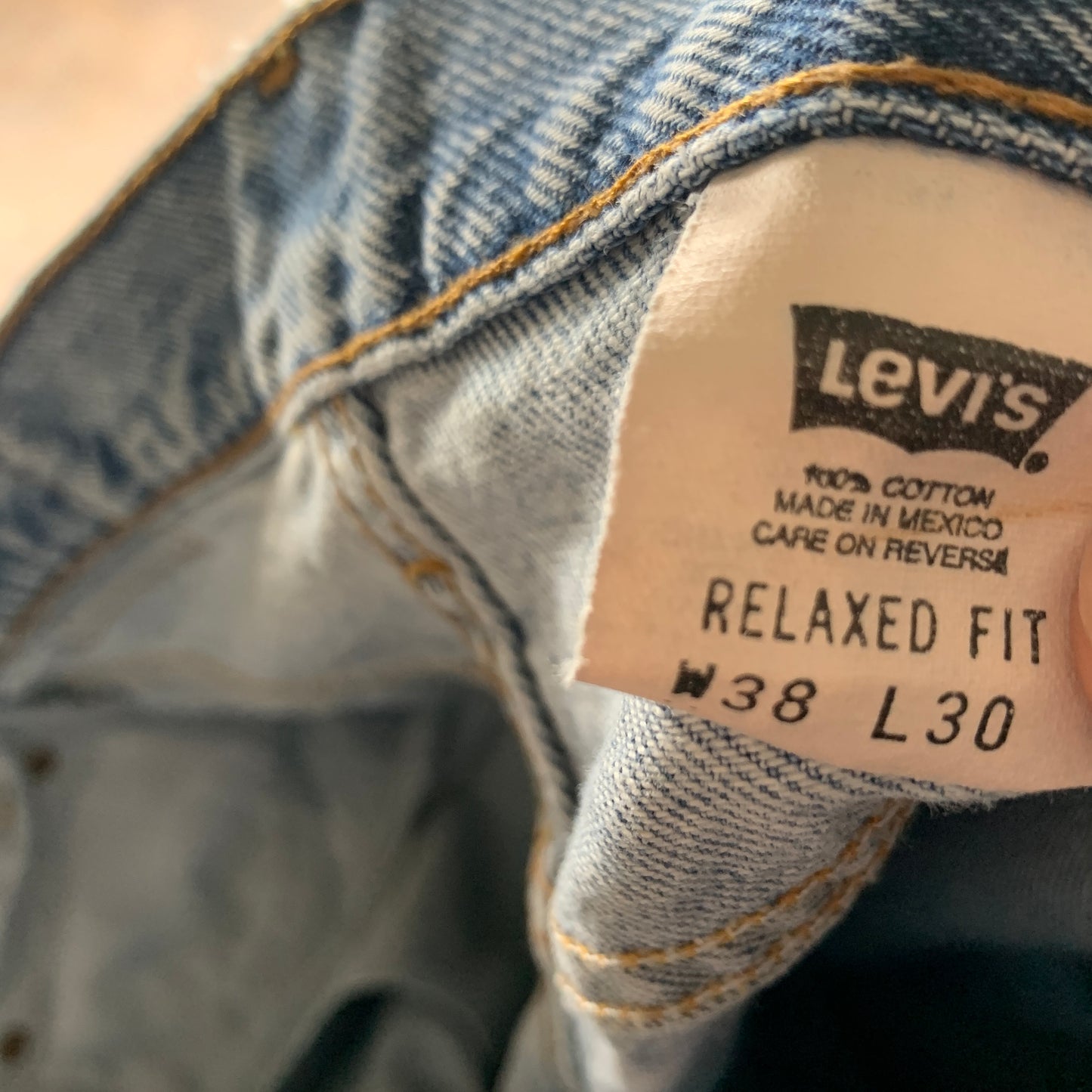 Vintage LEVI'S 540 Jeans W38 L30 Mens Relaxed Fit Straight Blue