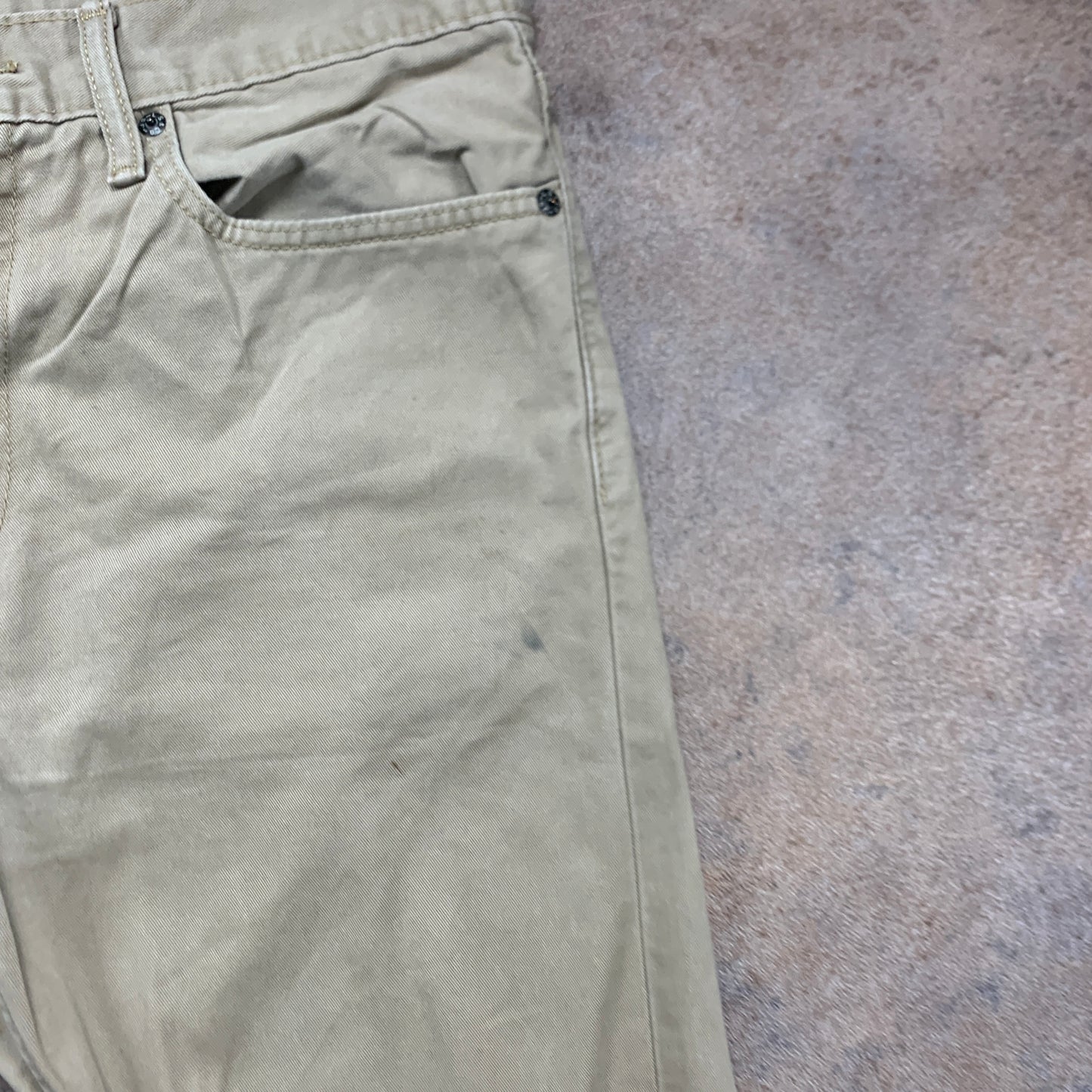 LEVI'S 510 Jeans W34 L29 Mens Skinny Fit Beige