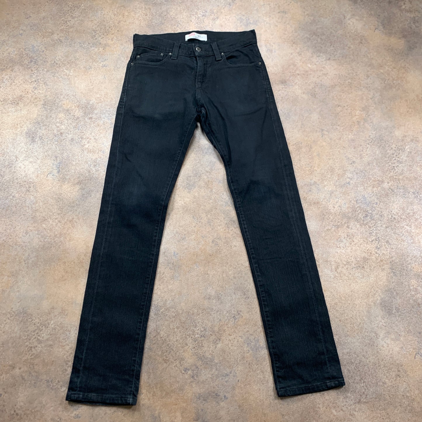 LEVI'S 511 Jeans W29 L32 Mens Slim Fit Black