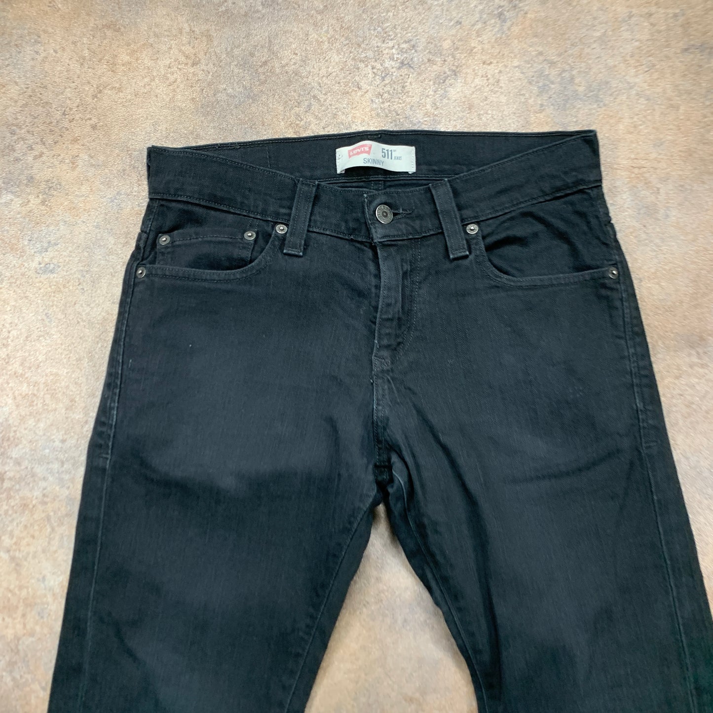 LEVI'S 511 Jeans W29 L32 Mens Slim Fit Black