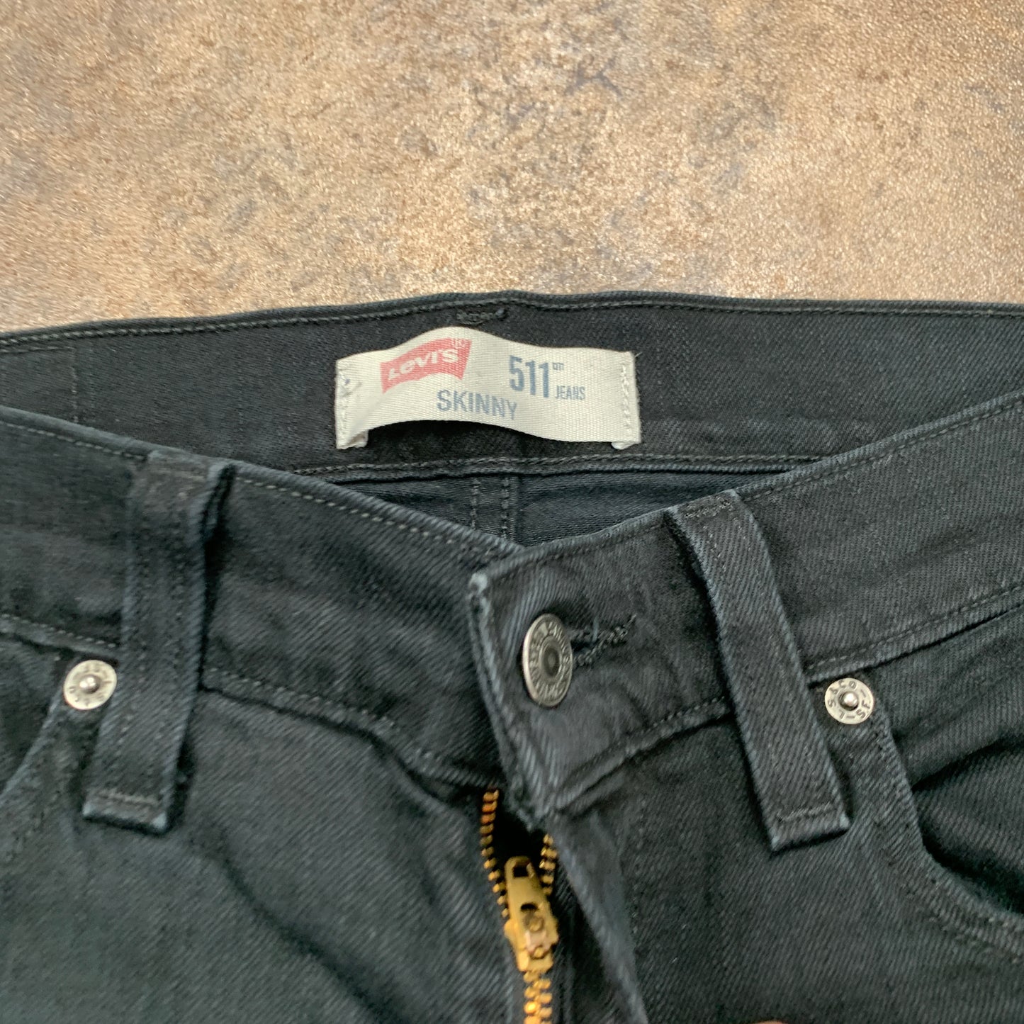LEVI'S 511 Jeans W29 L32 Mens Slim Fit Black