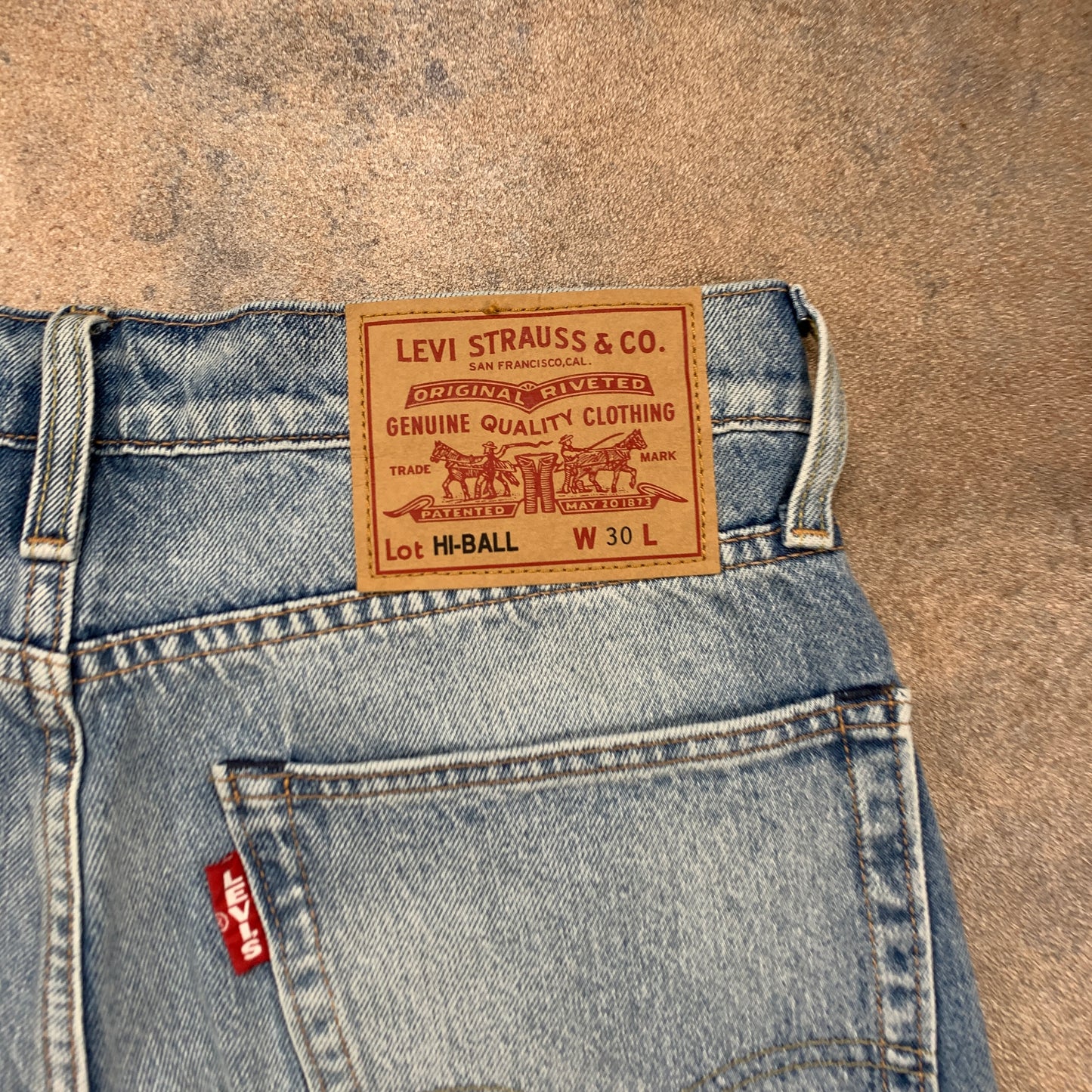 LEVI'S HI-BALL Jeans W30 L30 Mens Slim Fit Blue