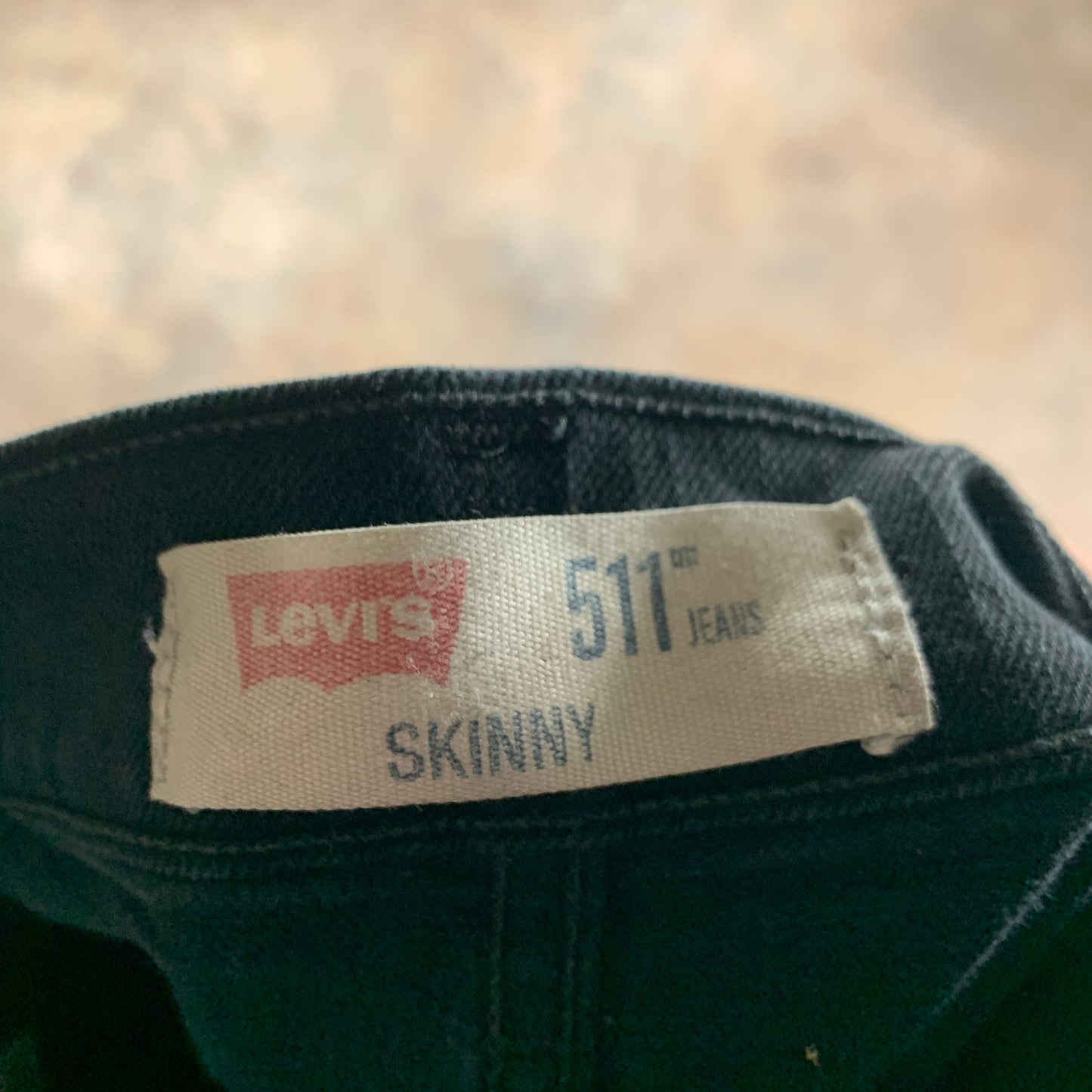 LEVI'S 511 Jeans W29 L32 Mens Slim Fit Black