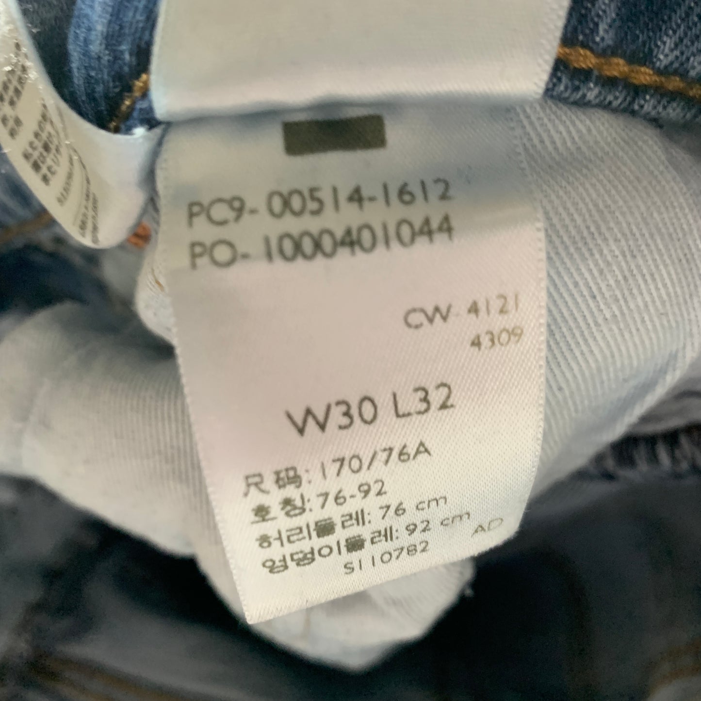 LEVI'S 514 Jeans W30 L31 Mens Regular Fit Straight Blue