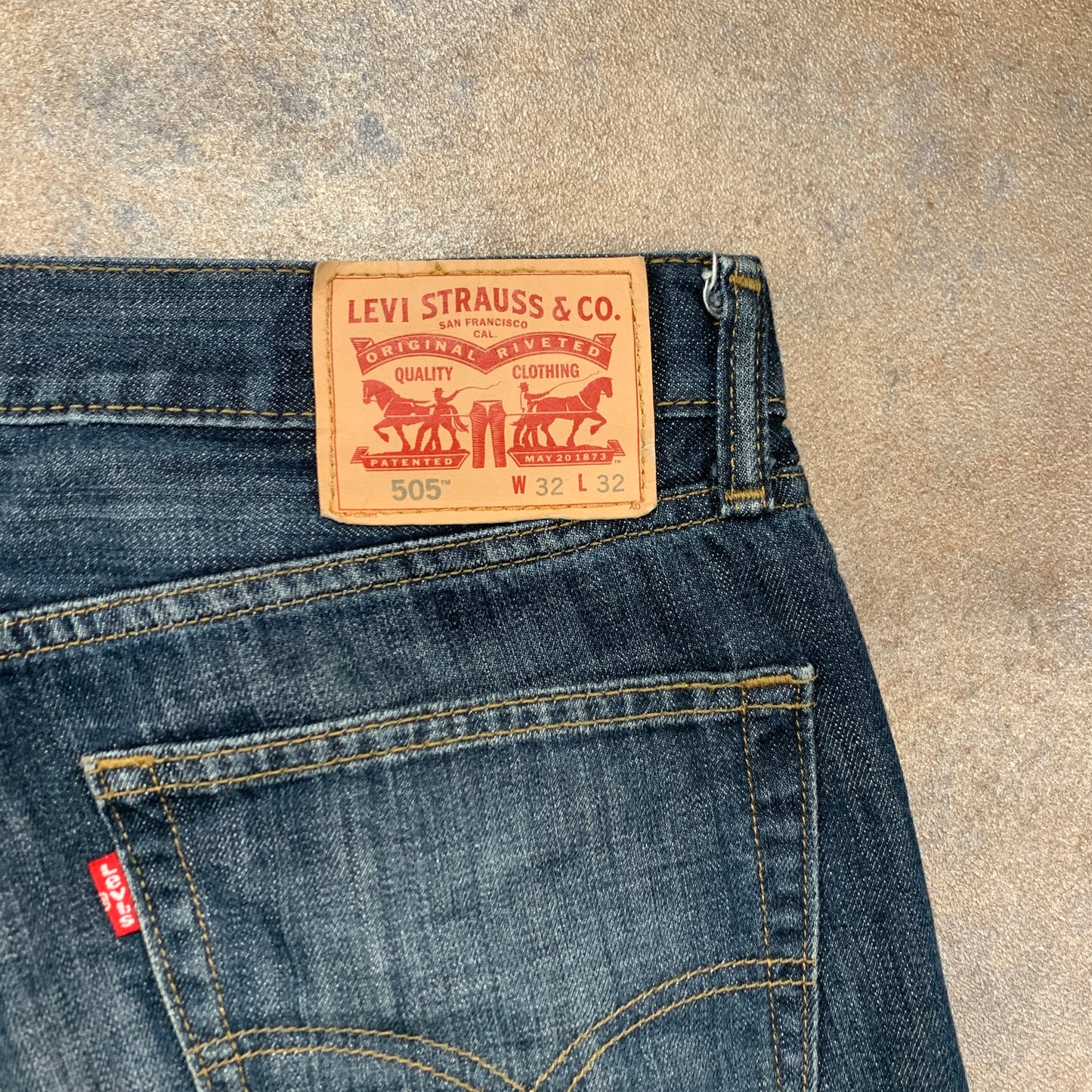 LEVI'S 505 Jeans W32 L31 Mens Regular Fit Straight Blue