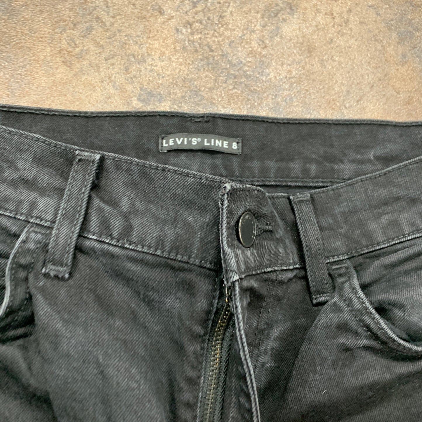 LEVI'S Line 8 Jeans W34 L33 Mens Slim Fit Grey