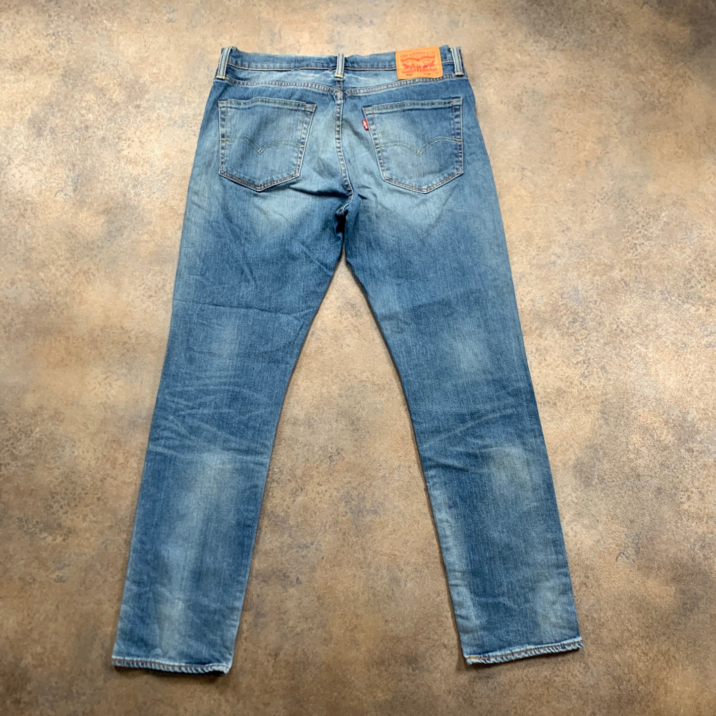 LEVI'S 508 Jeans W34 L31 Mens Slim Fit Straight Blue