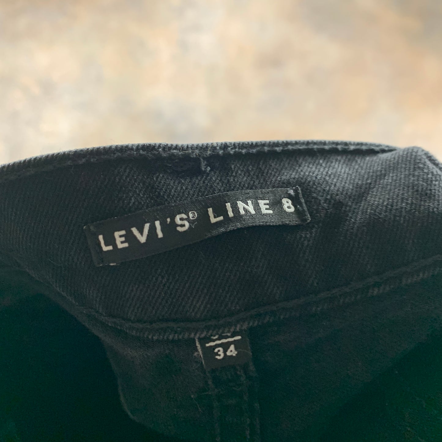LEVI'S Line 8 Jeans W34 L33 Mens Slim Fit Grey