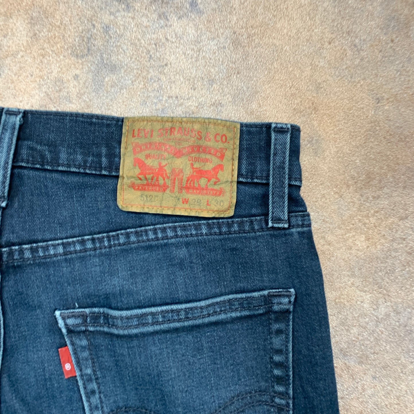 LEVI'S 512 Jeans W29 L28 Mens Slim Fit Tapered Blue