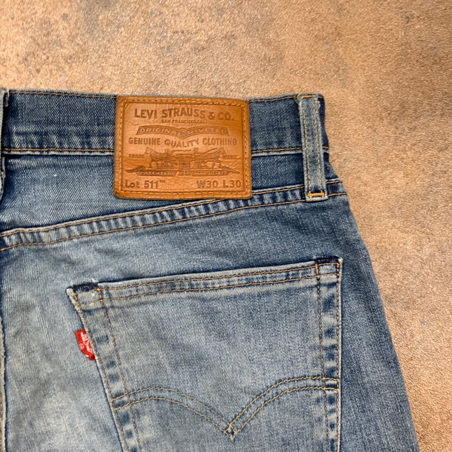 LEVI'S 511 Jeans W30 L30 Mens Slim Fit Blue