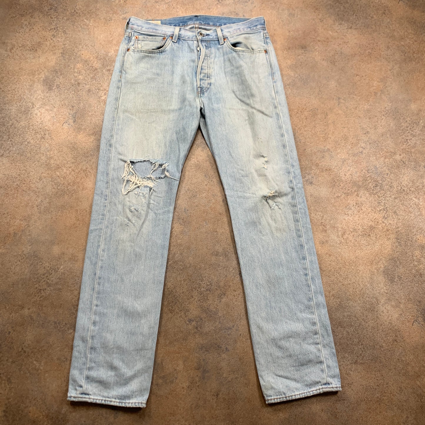 LEVI'S 501 Jeans W32 L33 Mens Regular Fit Straight Blue