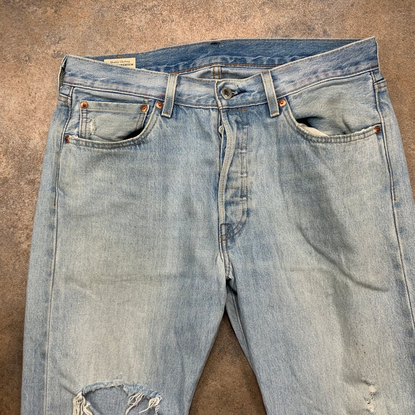 LEVI'S 501 Jeans W32 L33 Mens Regular Fit Straight Blue