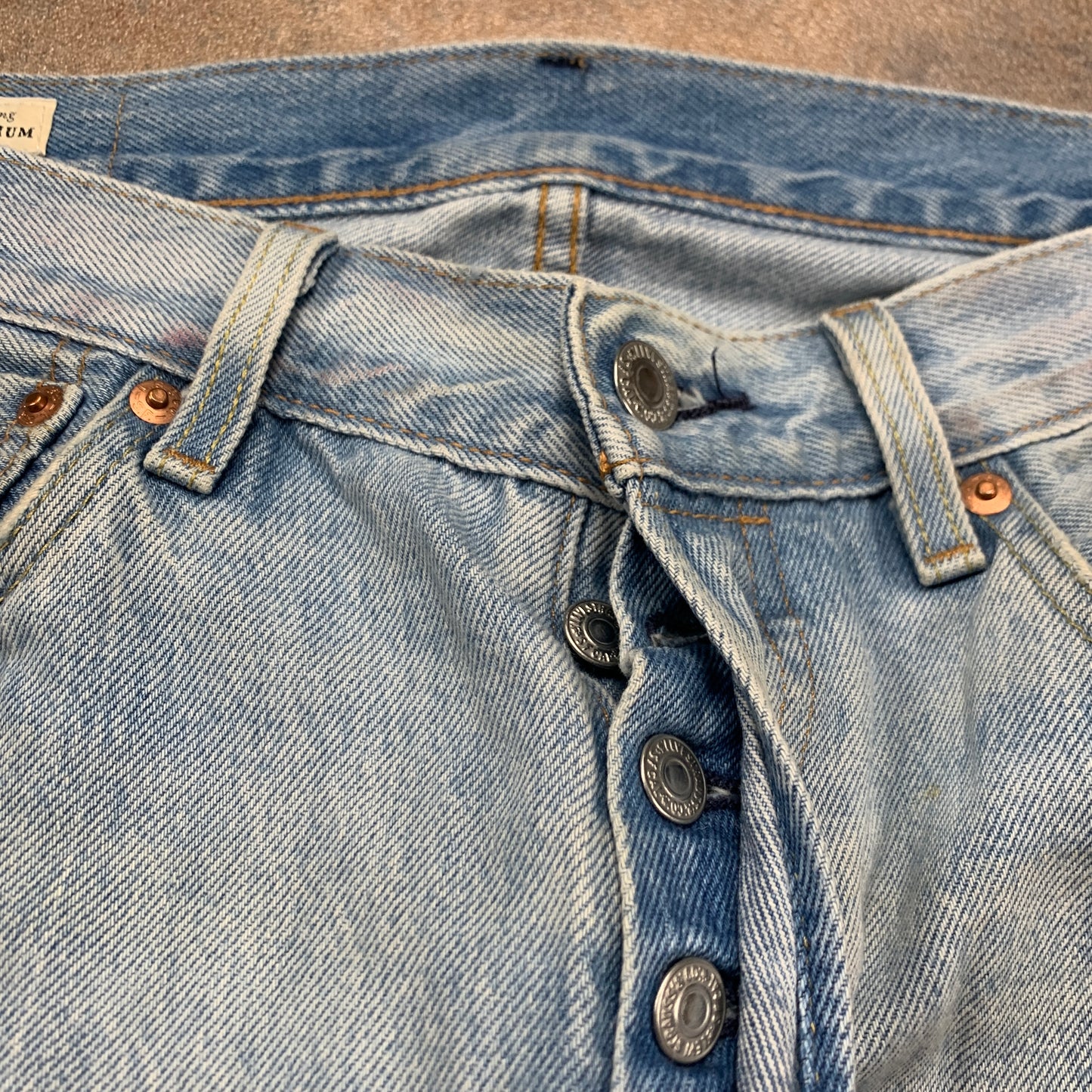 LEVI'S 501 Jeans W32 L33 Mens Regular Fit Straight Blue