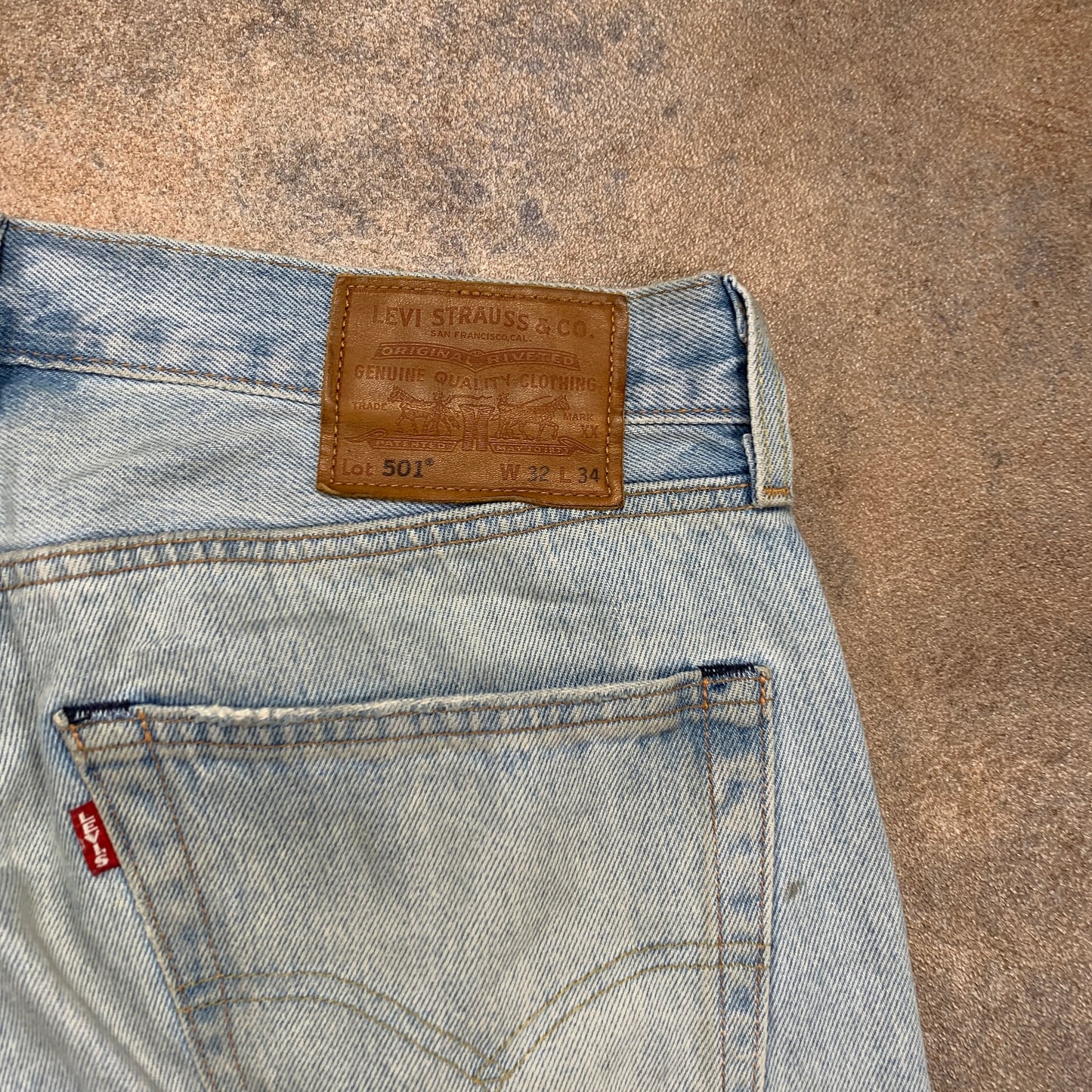 LEVI'S 501 Jeans W32 L33 Mens Regular Fit Straight Blue