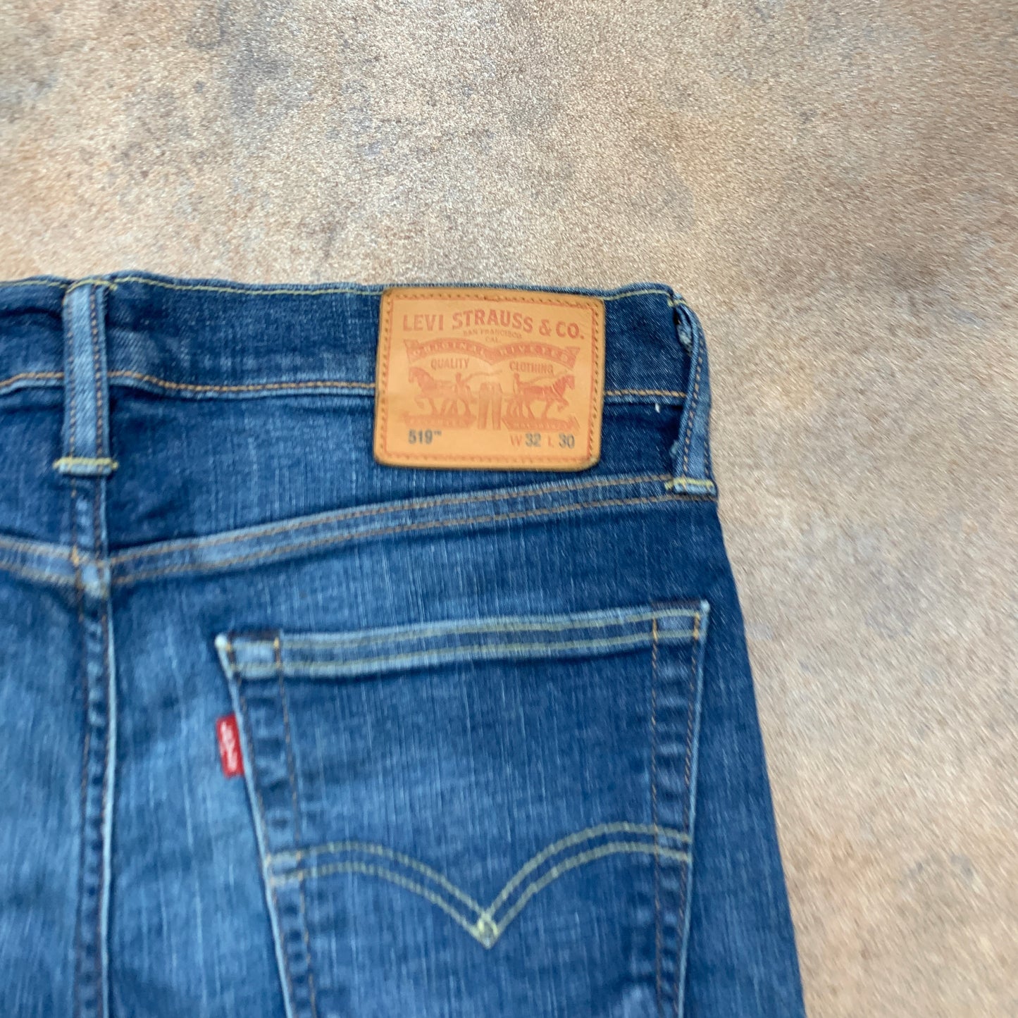 LEVI'S 519 Jeans W32 L28 Mens Skinny Fit Blue
