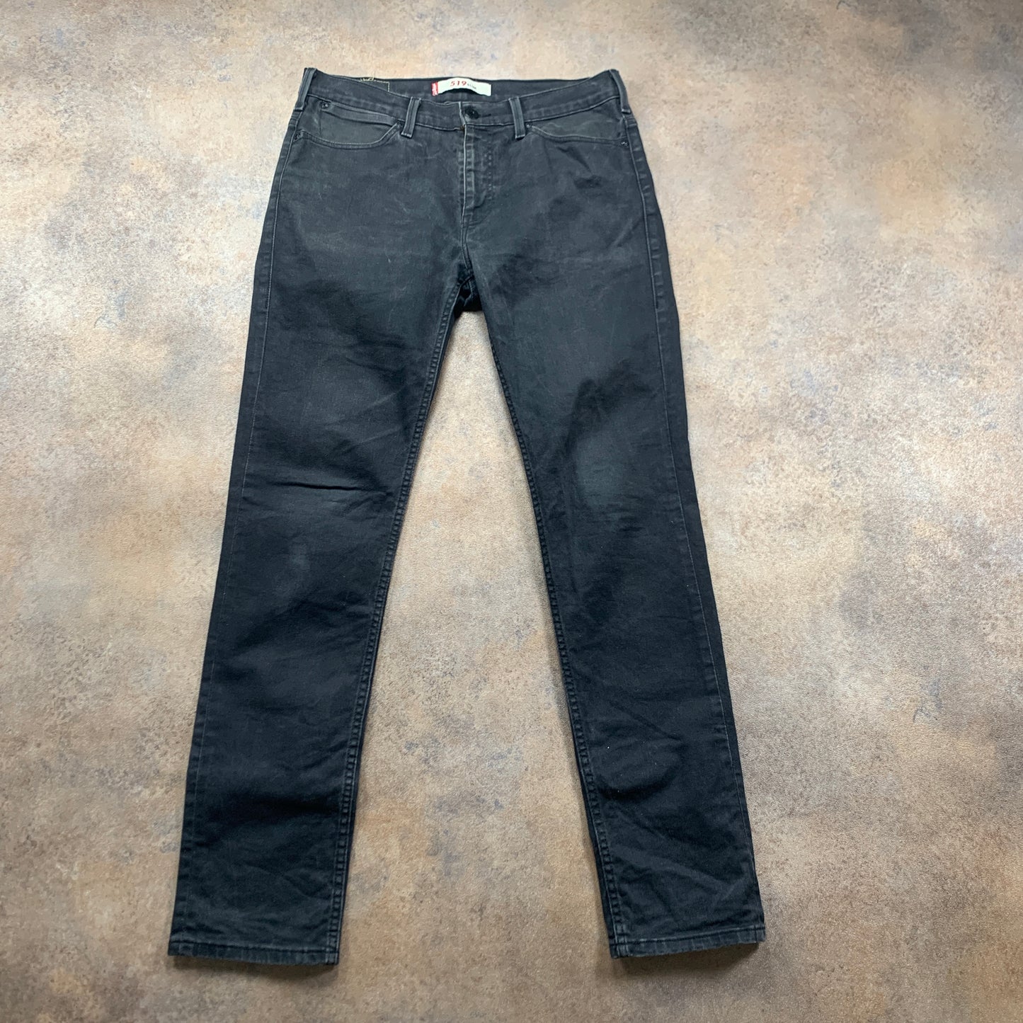 Vintage LEVI'S 519 Jeans W34 L34 Mens Slim Fit Grey