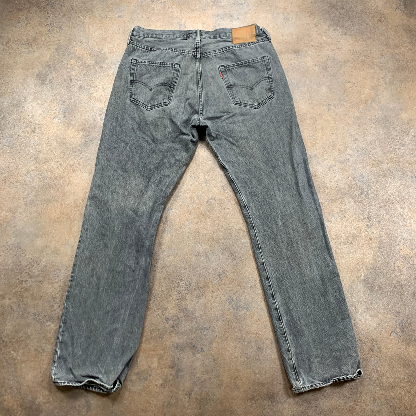 LEVI'S 501 Jeans W34 L32 Mens Regular Fit Straight Grey