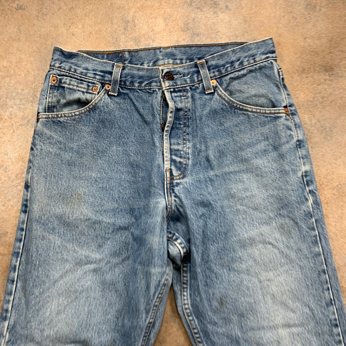 Vintage LEVI'S 522 Jeans W32 L30 Mens Slim Fit Tapered Blue