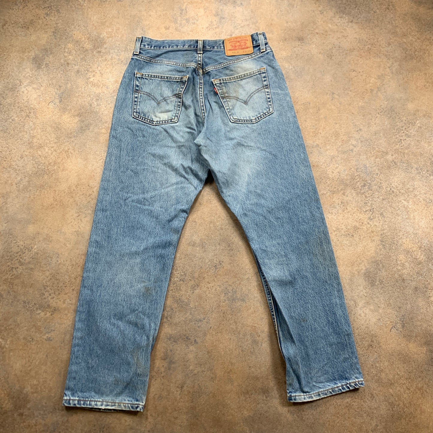 Vintage LEVI'S 522 Jeans W32 L30 Mens Slim Fit Tapered Blue