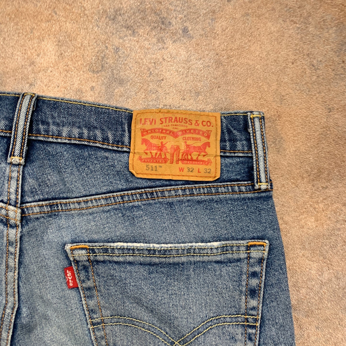 LEVI'S 511 Jeans W32 L30 Mens Slim Fit Blue
