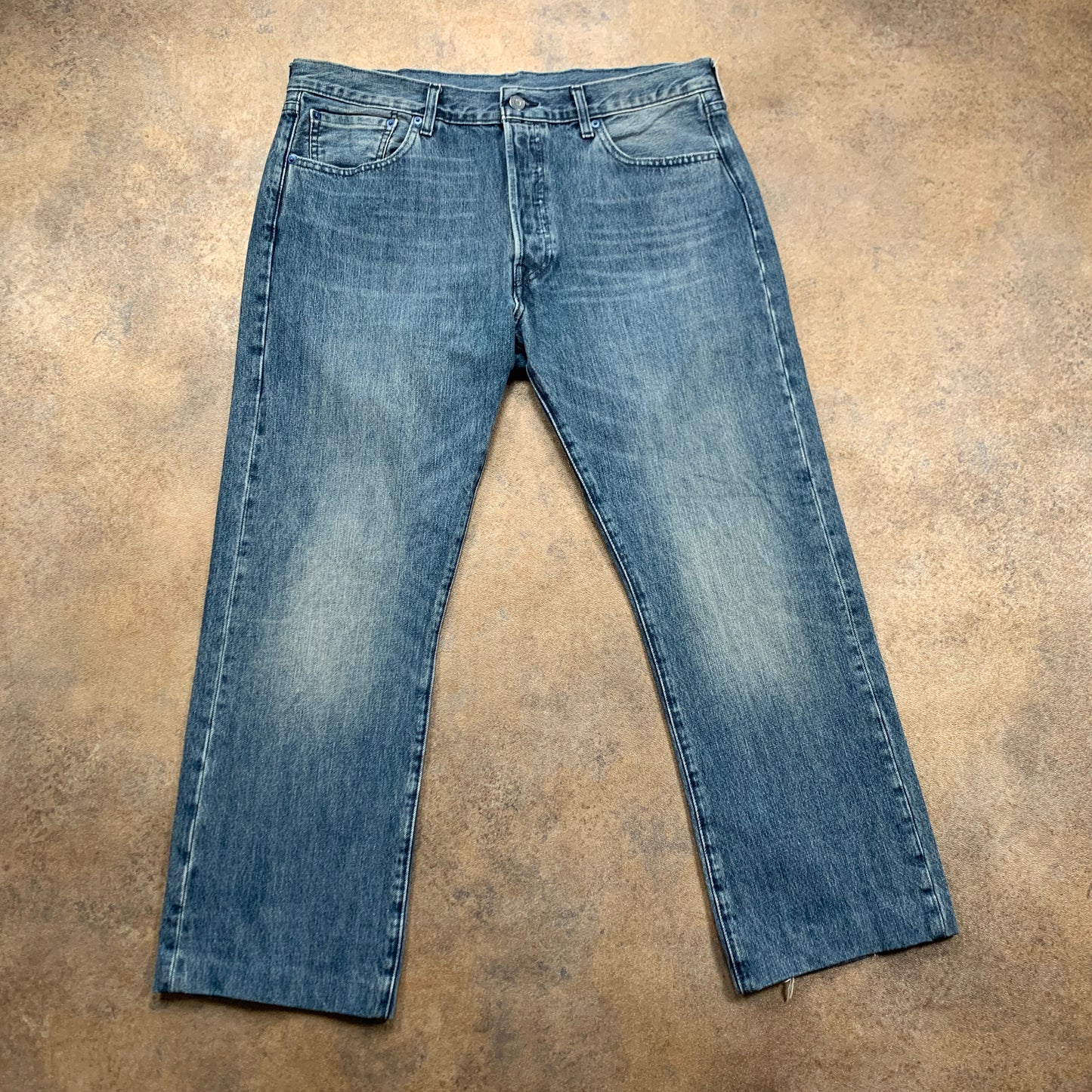 LEVI'S 501 Jeans W34 L27 Mens Regular Fit Straight Blue