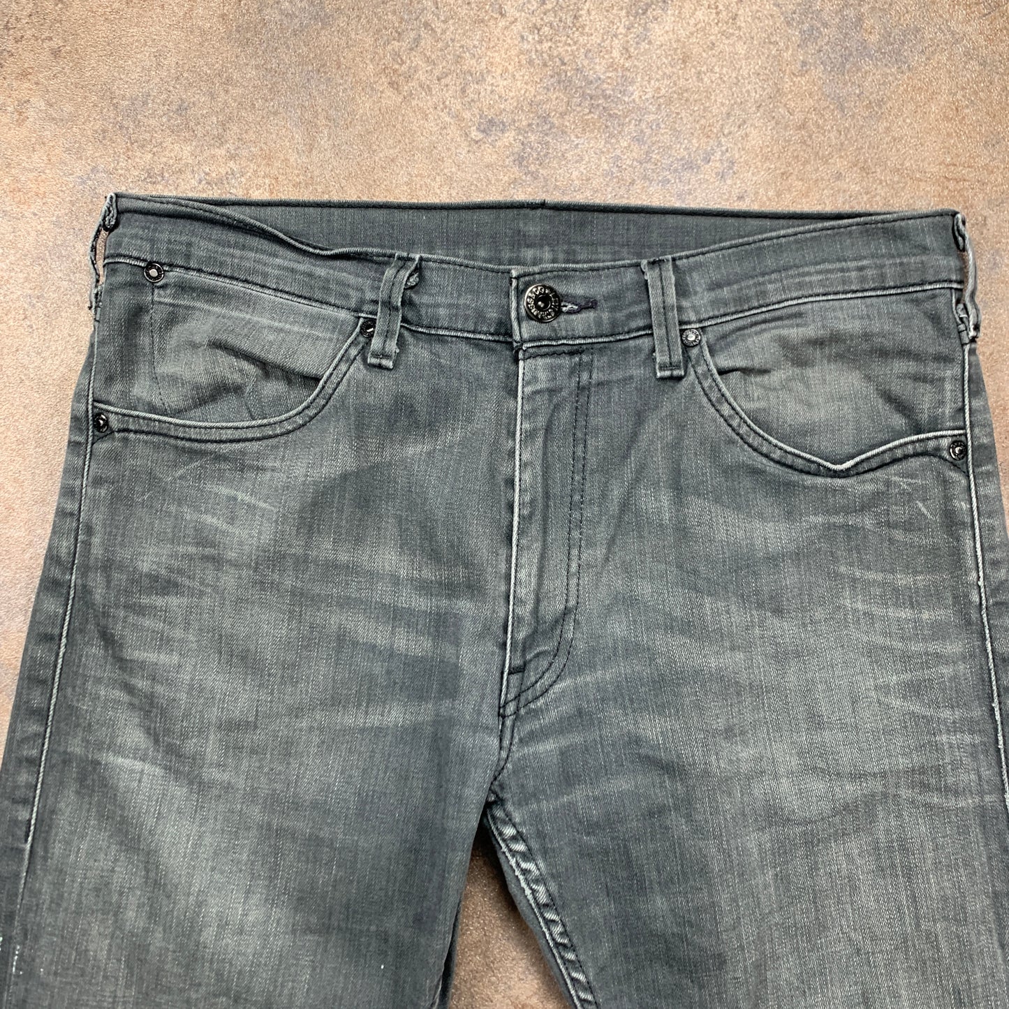 LEVI'S Jeans W34 L31 Mens Regular Fit Straight Grey