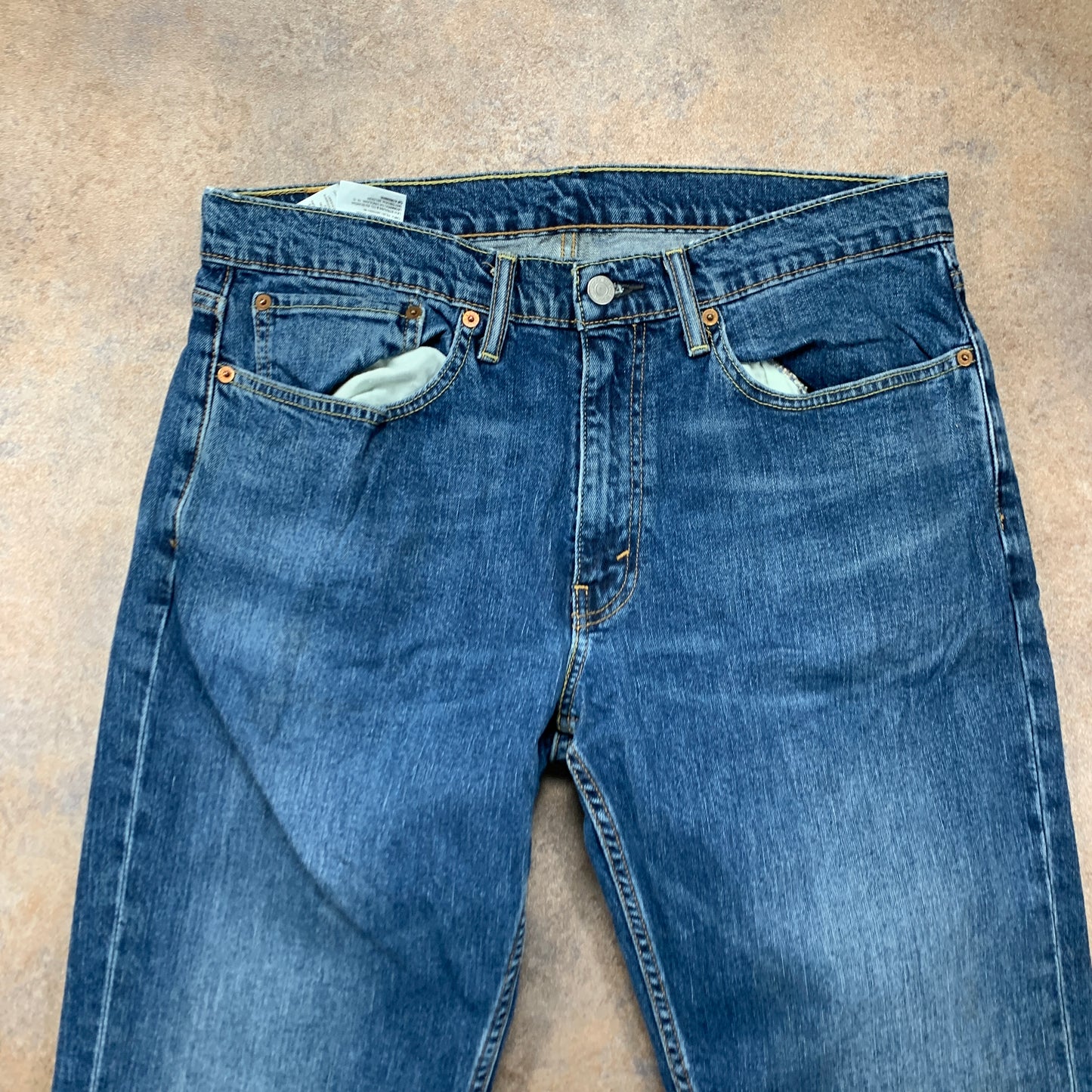 LEVI'S 559 Jeans W34 L37 Mens Regular Fit Straight Blue