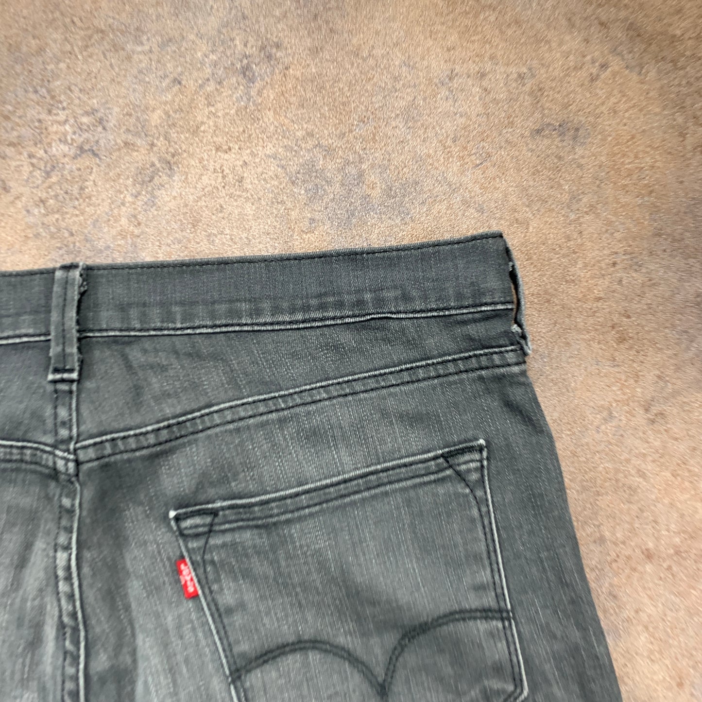 LEVI'S Jeans W34 L31 Mens Regular Fit Straight Grey