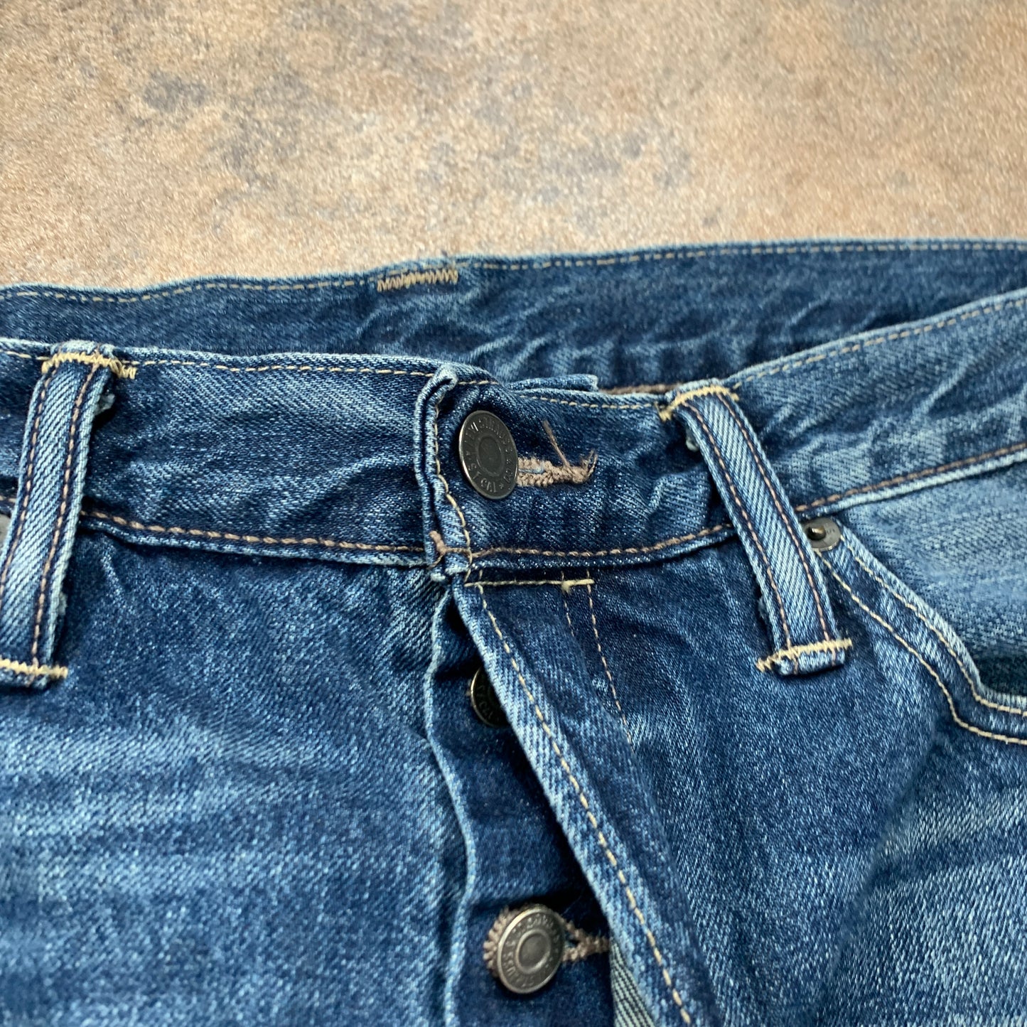 LEVI'S 501 Jeans W34 L28 Mens Regular Fit Straight Blue