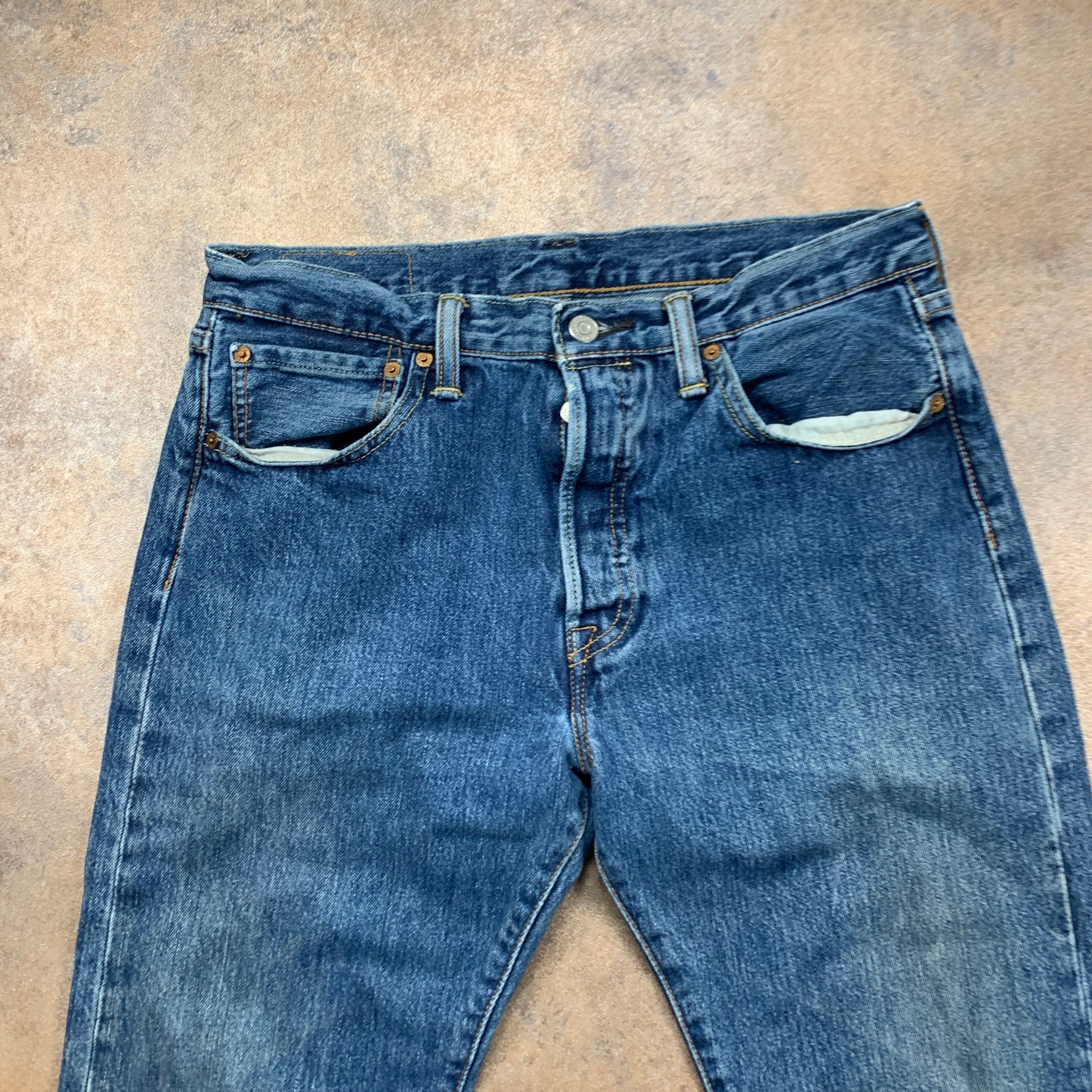 LEVI'S 501 Jeans W32 L27 Mens Regular Fit Straight Blue