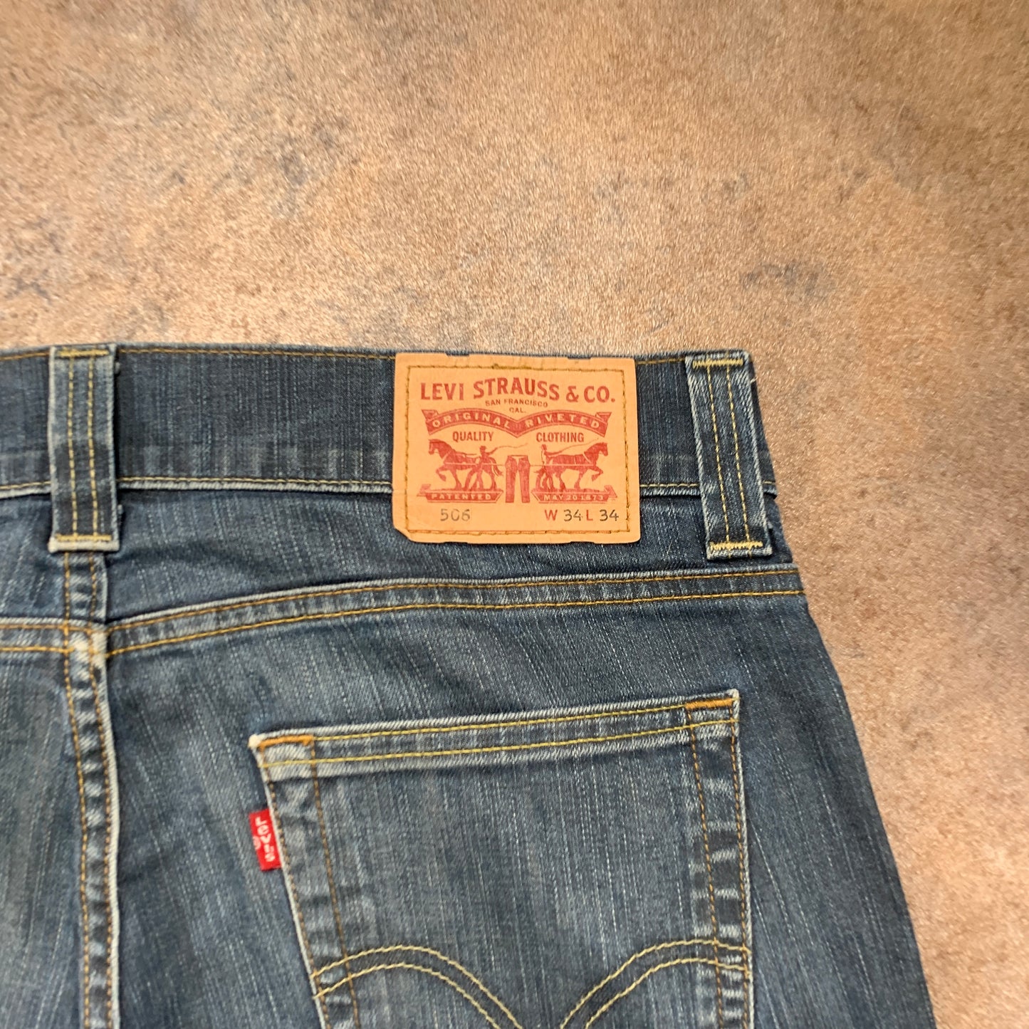 Vintage LEVI'S 506 Jeans W34 L32 Mens Regular Fit Straight Blue