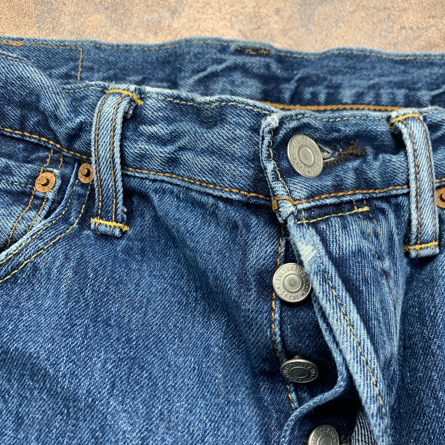LEVI'S 501 Jeans W32 L27 Mens Regular Fit Straight Blue