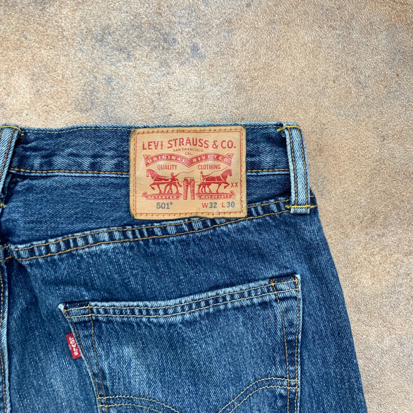 LEVI'S 501 Jeans W32 L27 Mens Regular Fit Straight Blue
