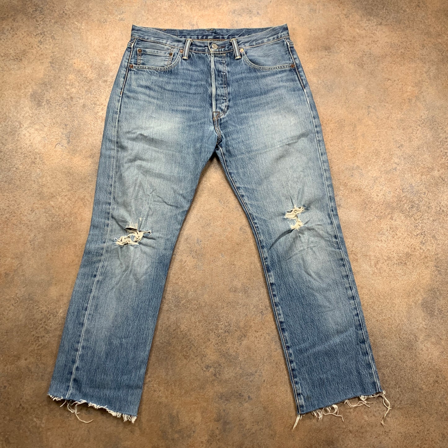 LEVI'S 501 Jeans W32 L28 Mens Regular Fit Straight Blue