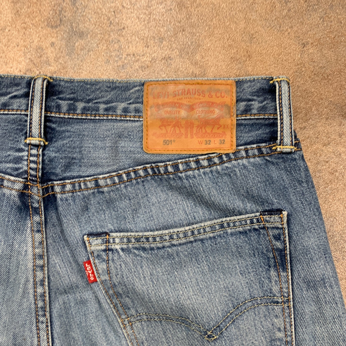LEVI'S 501 Jeans W32 L28 Mens Regular Fit Straight Blue