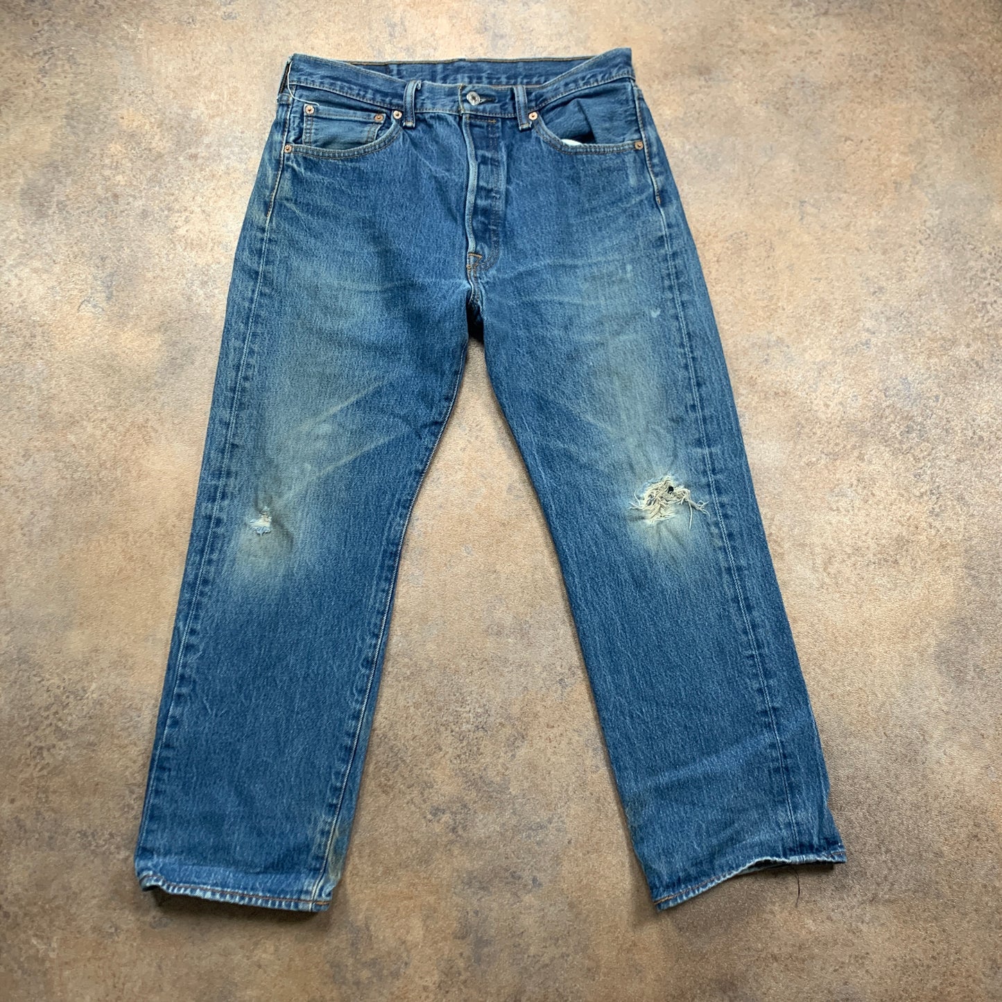 LEVI'S 501 Jeans W31 L26 Mens Regular Fit Straight Blue