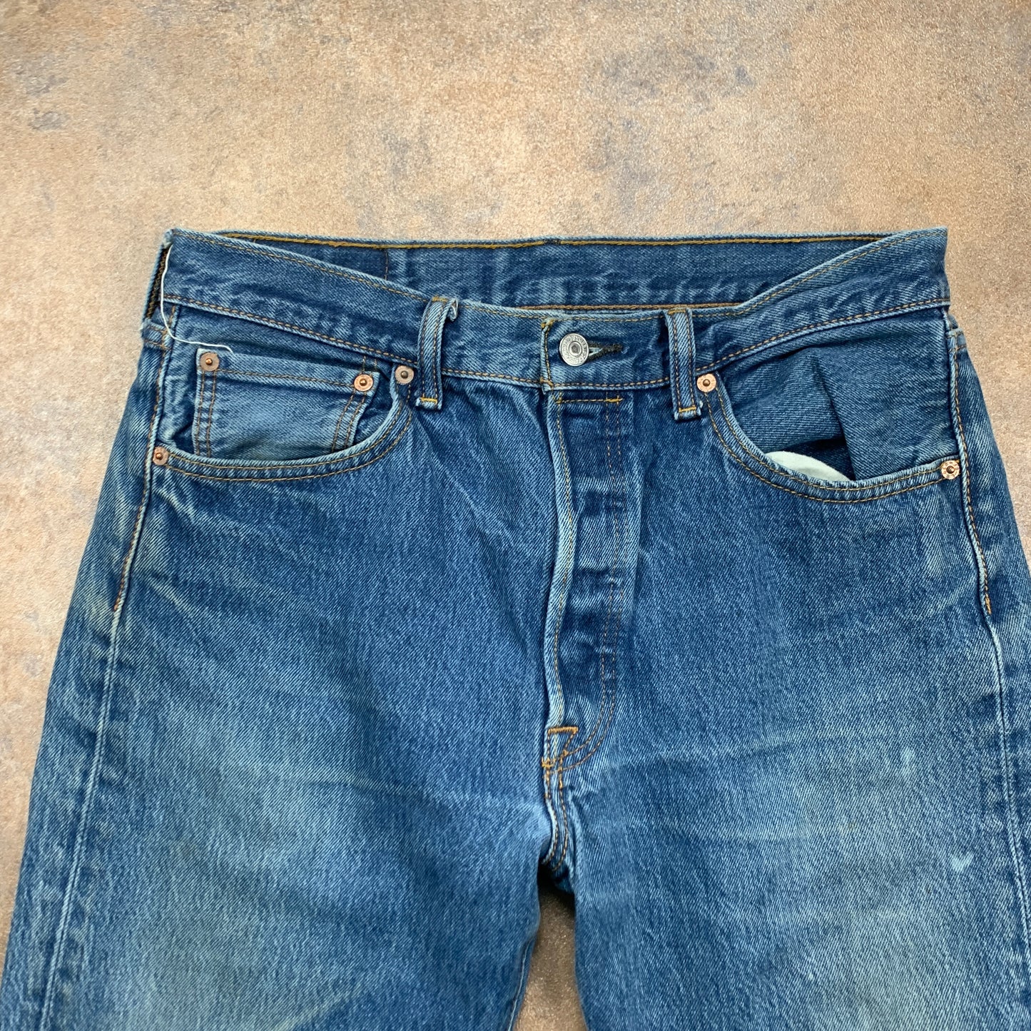 LEVI'S 501 Jeans W31 L26 Mens Regular Fit Straight Blue