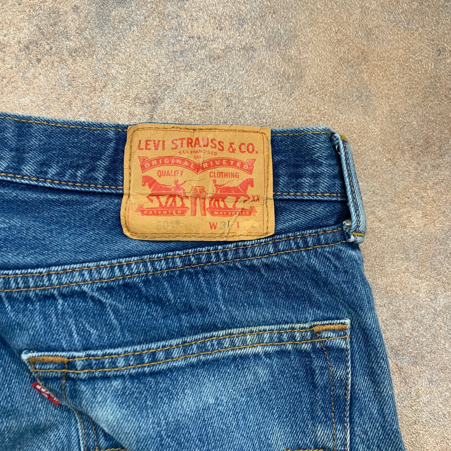 LEVI'S 501 Jeans W31 L26 Mens Regular Fit Straight Blue