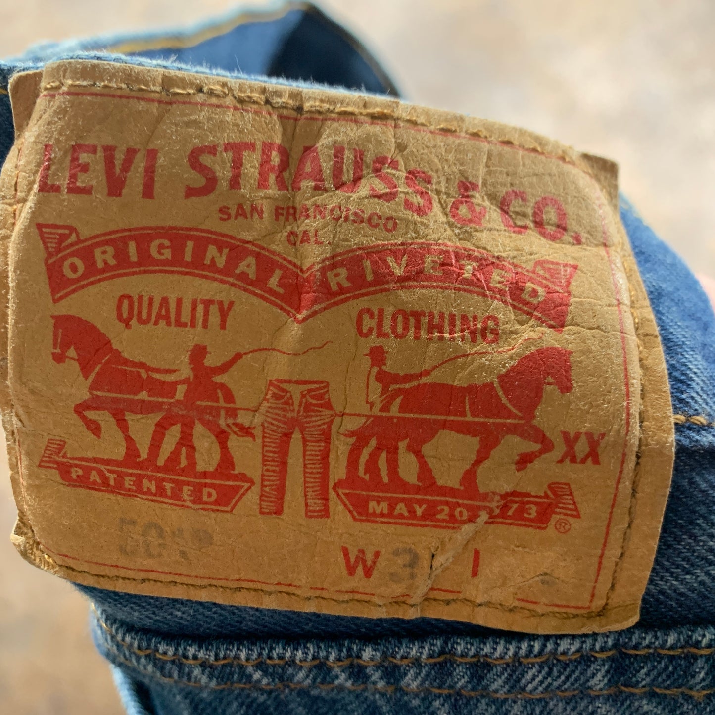LEVI'S 501 Jeans W31 L26 Mens Regular Fit Straight Blue