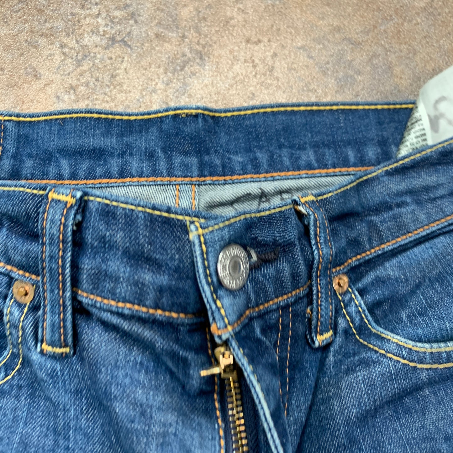 Vintage LEVI'S 519 Jeans W32 L34 Mens Skinny Fit Blue