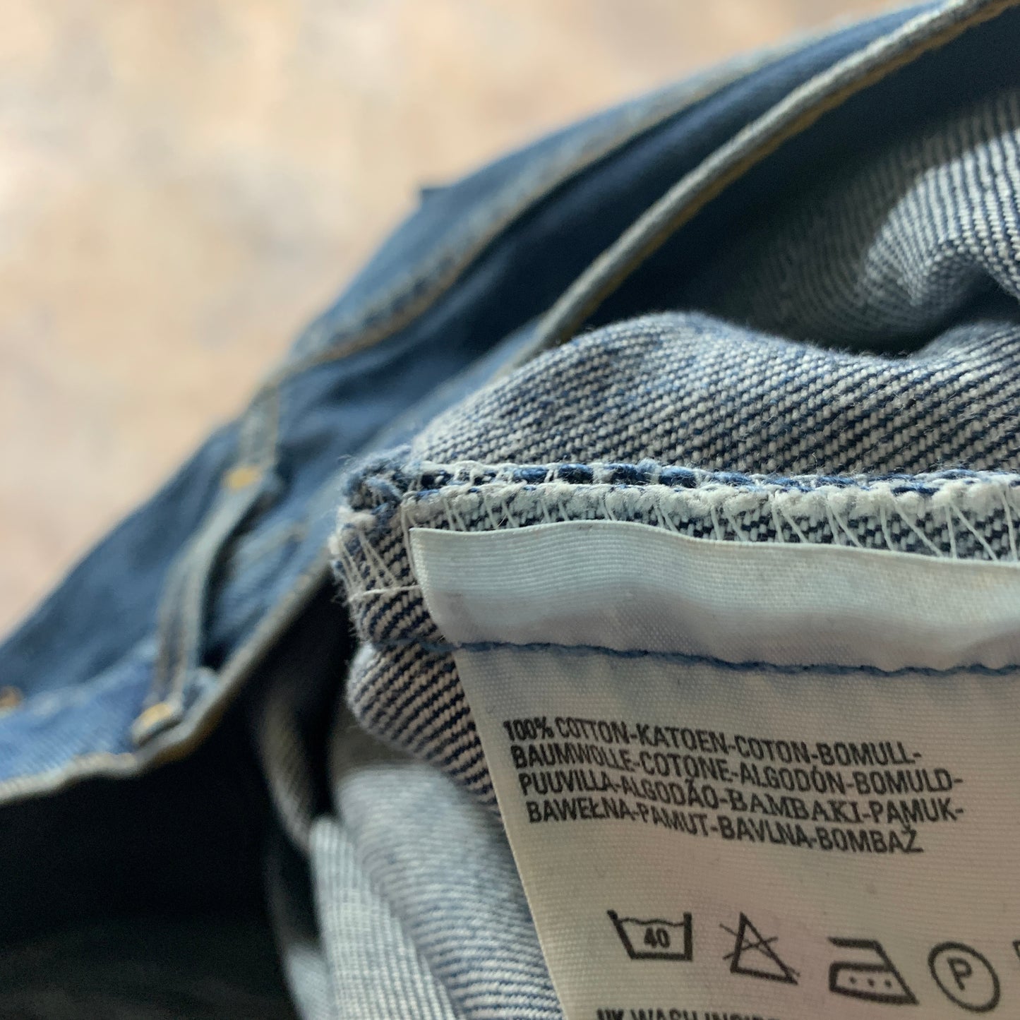 Vintage LEVI'S 507 Jeans W34 L32 Mens Bootcut Fit Blue