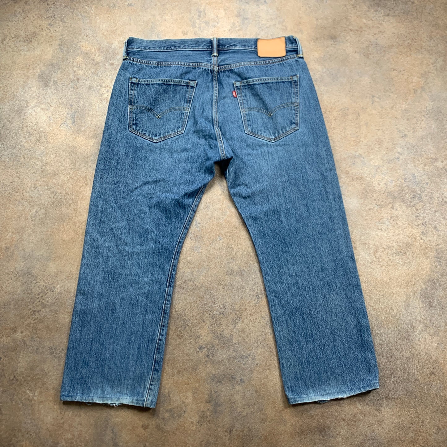 LEVI'S 501 Jeans W36 L25 Mens Regular Fit Straight Blue