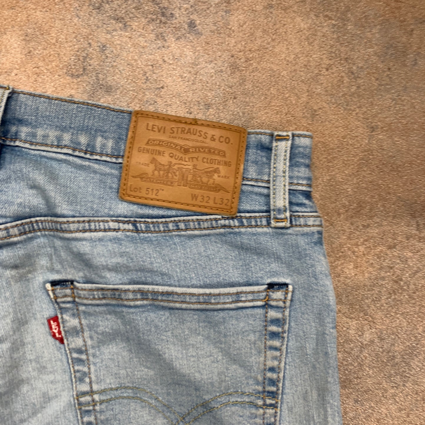 LEVI'S 512 Jeans W32 L30 Mens Slim Fit Tapered Blue