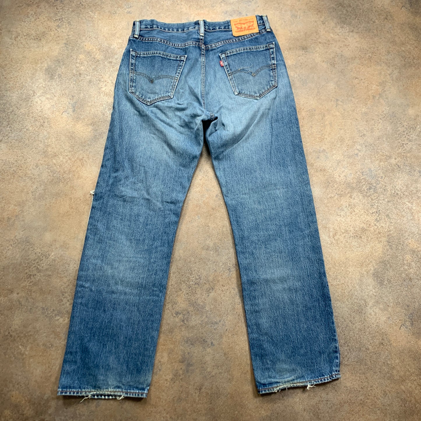 Vintage LEVI'S 751 Jeans W34 L32 Mens Regular Fit Straight Blue