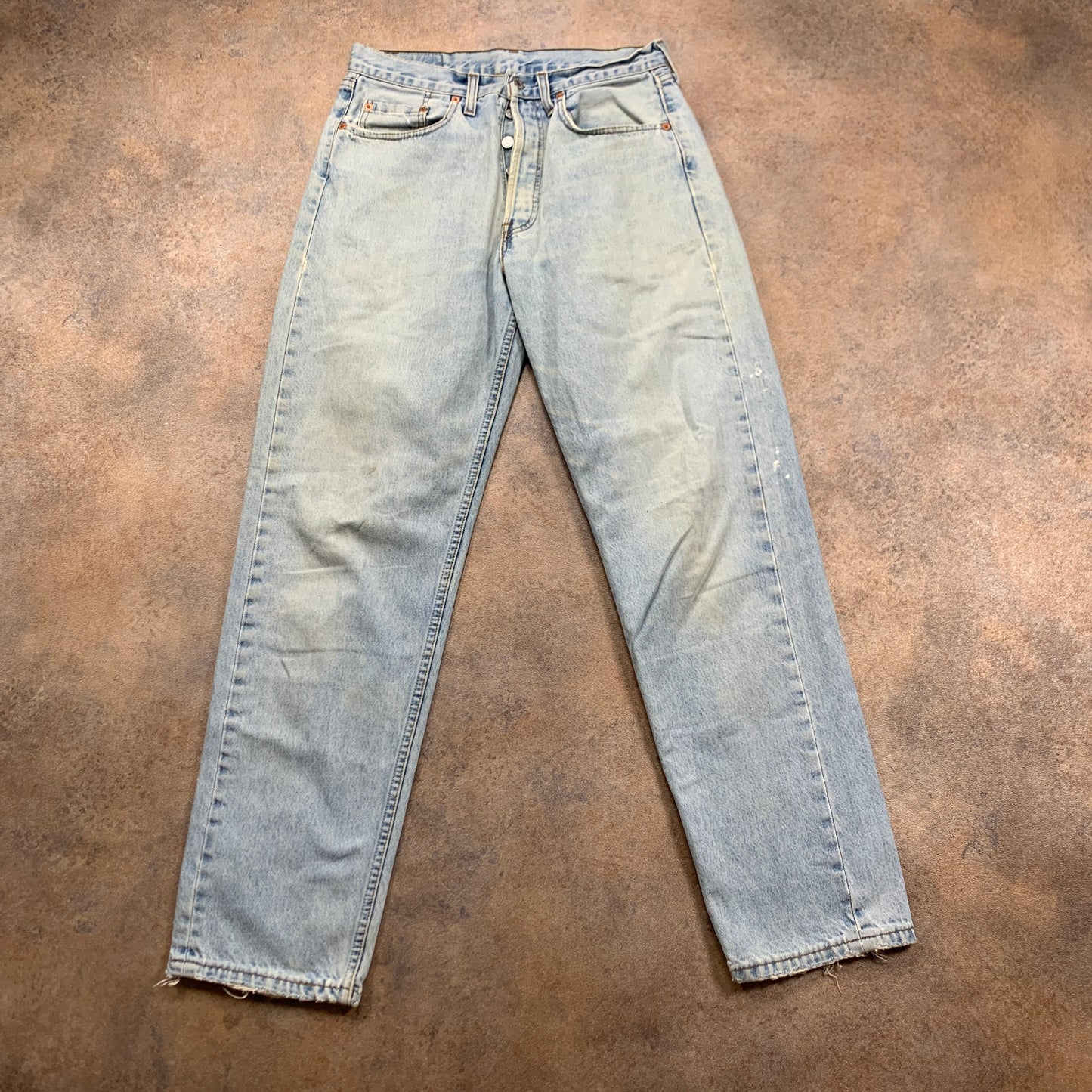 Vintage LEVI'S 518 Jeans W30 L32 Mens Regular Fit Tapered Blue 90s